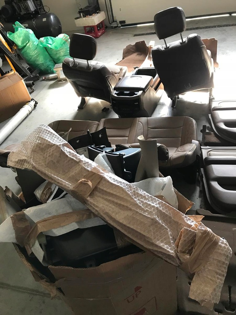 фото №10, Dodge ram dt 2019-2023 салон обивка сиденье сиденья longhorn