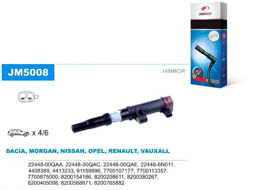 фото №1, Котушка запалювання janmor