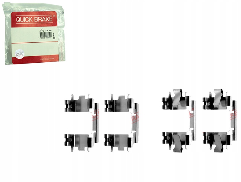 фото №1, Набір монтажний гальмівних колодок перед honda civic v civic vi crx iii integra