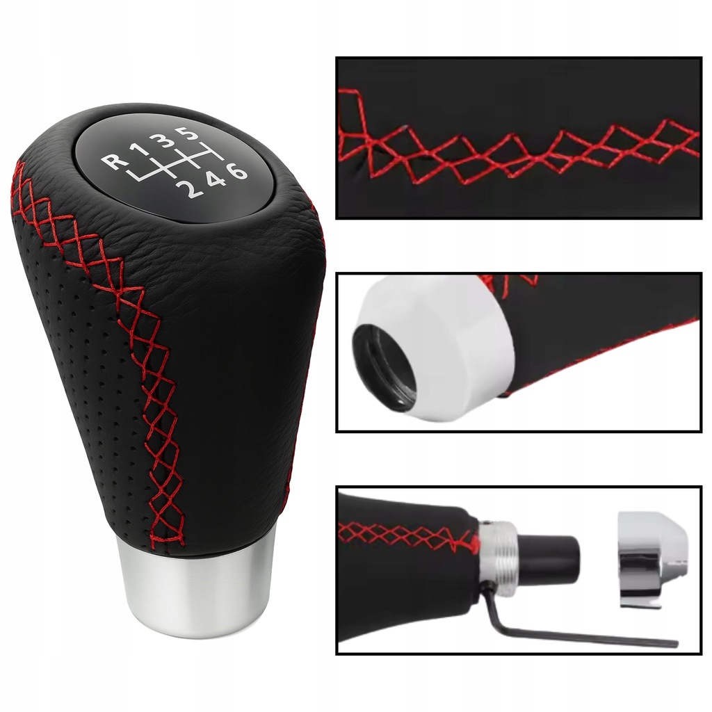 фото №15, Ручка перемикання передач універсальна важіль do перемикання 6 передач ступенева шкіра