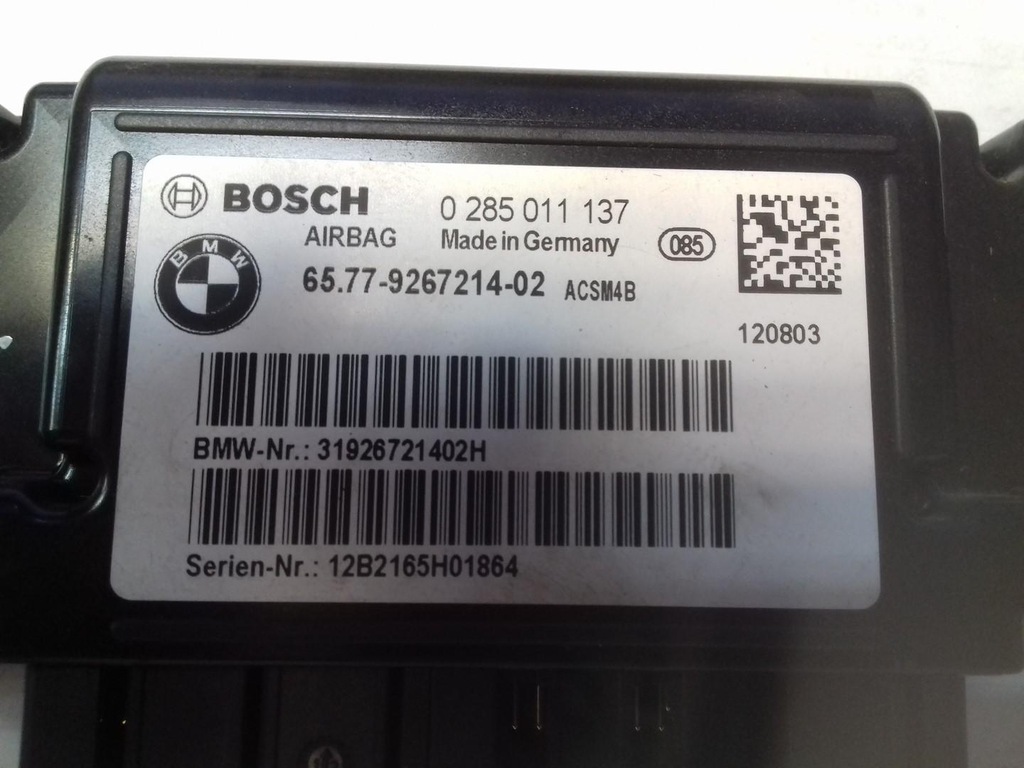 фото №2, Датчик модуль подушка безопасности bmw f20 9267214