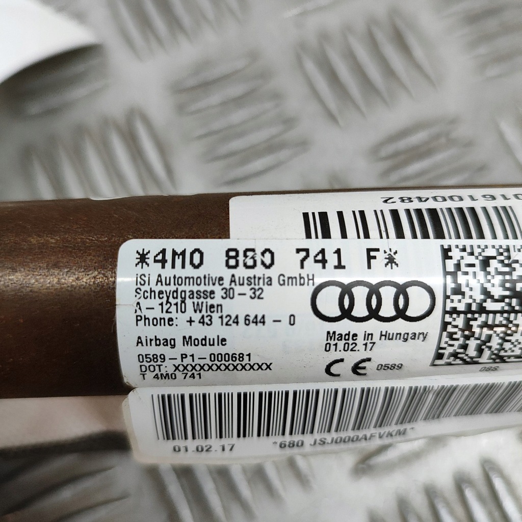 фото №7, Audi q7 4m 2017 ліва сторона шторка безпеки подушка безпеки