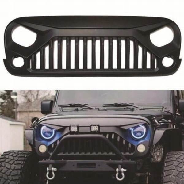 фото №1, Решётка радиатора решётка радиатора тюнинг jeep wrangler jk 2007-2016