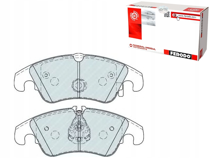 фото №1, Ferodo комплект тормозных колодок ham. перед ford focus ii 2.