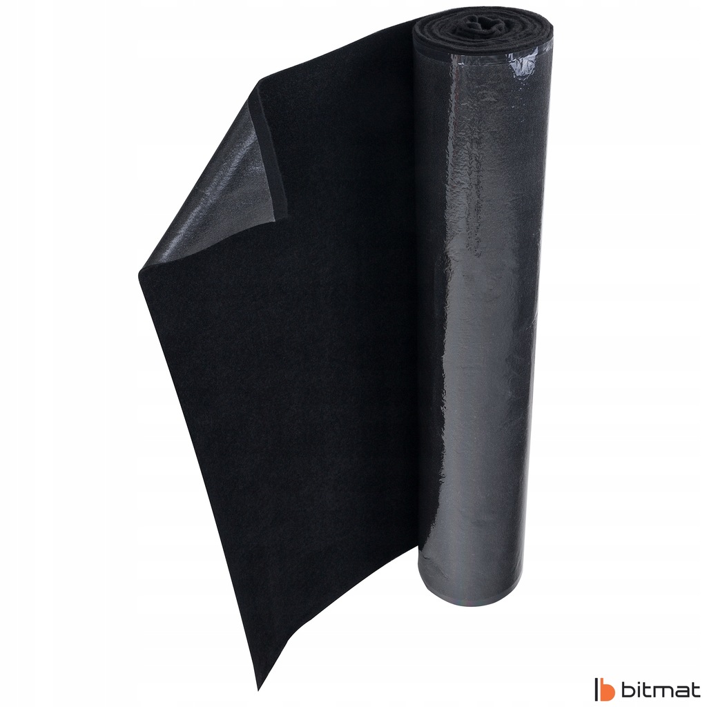 фото №12, Коврик самоклеящийся чёрный обшивка войлок 2mm материал obiciowy потолок