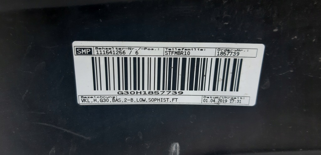 Bmw 5 g30 17- бампер задній задня 4×pdc oryg! Недорого