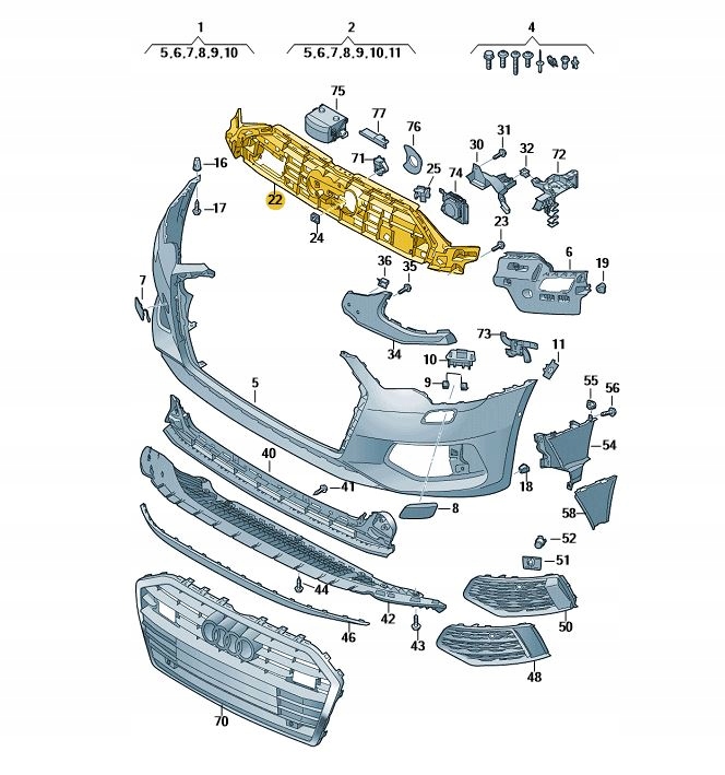 фото №1, Audi оригинальный номер 4k0807233a