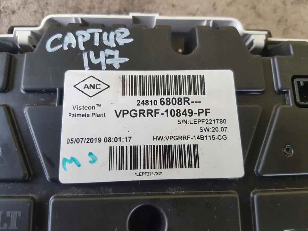 фото №4, Лічильник дисплей renault captur 248106808r