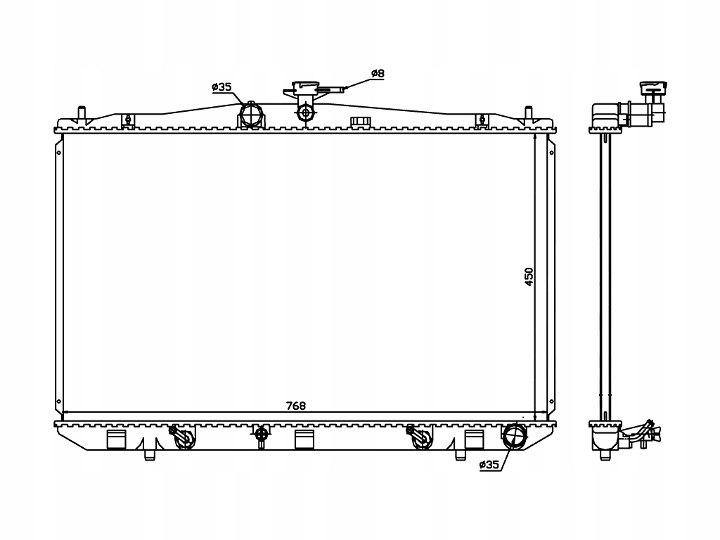 фото №2, Lexus rx 2012-2015 радиатор 160410p210