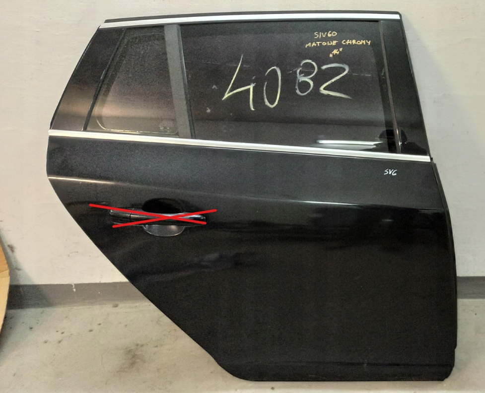 фото №1, Volvo v60 скло двері задня задні праве kpl r-design