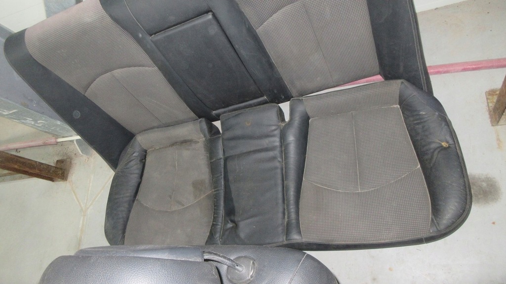 фото №6, Mercedes w211 сидіння сидіння оббивка шкіра матеріал czarna sedan