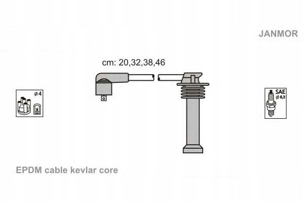 фото №1, Janmor дроти запалювання kpl. ford