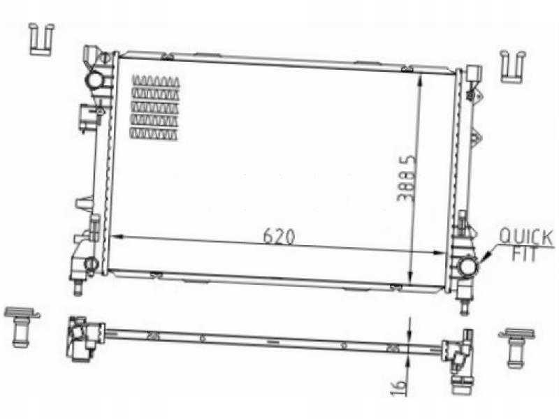 фото №2, Радиатор fiat 500