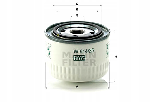 фото №1, Mann-filter w 914/25 фільтр гідравлічний, автоматична коробка передач передач