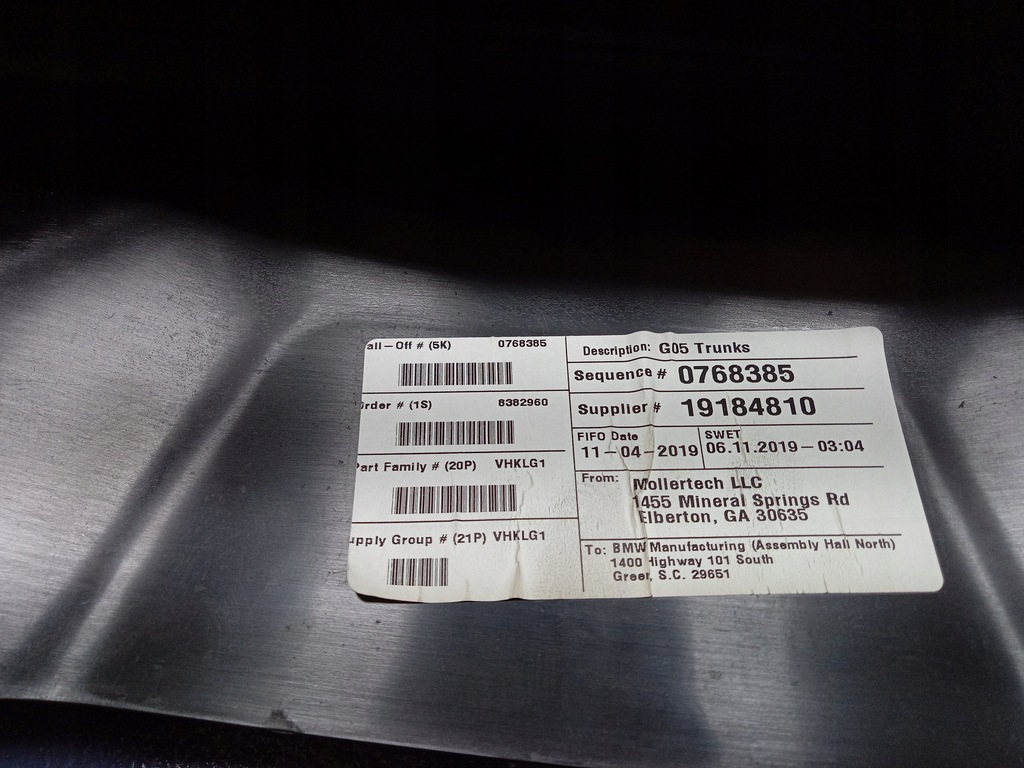 фото №5, Bmw x5 g05 обивка пластиковая крышки багажника 7442641