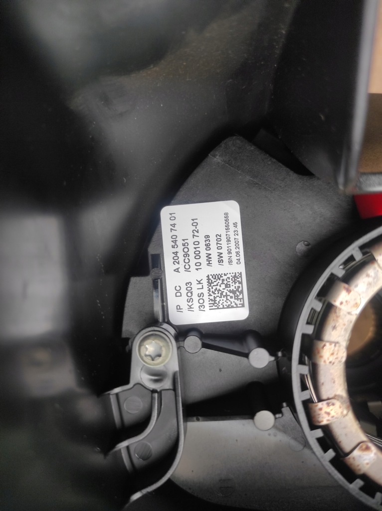 фото №6, Лента переключатели комбинированный mercedes w204 c-klasa a2045407401 датчик kąta