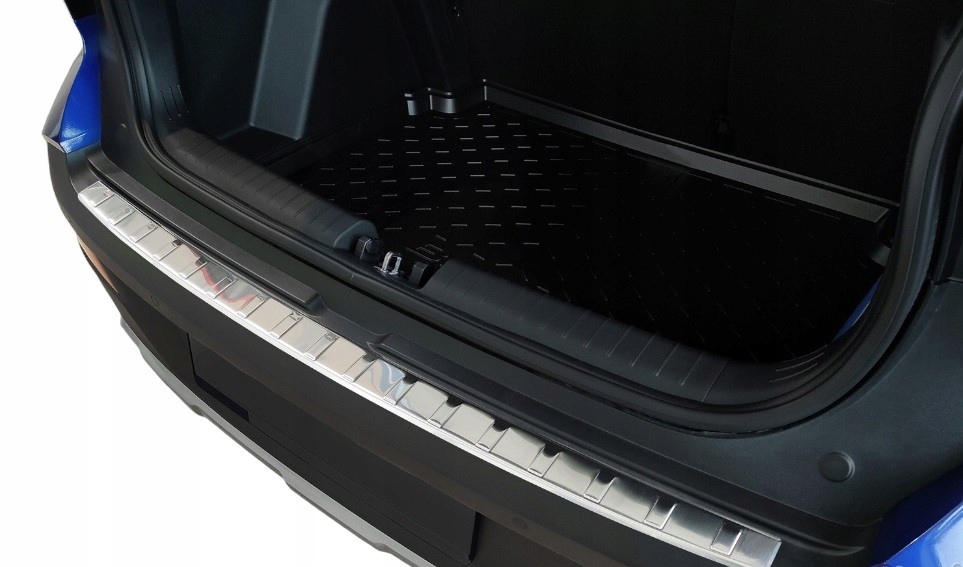 фото №9, Hyundai bayon молдинг сталевий накладка na бампер задня