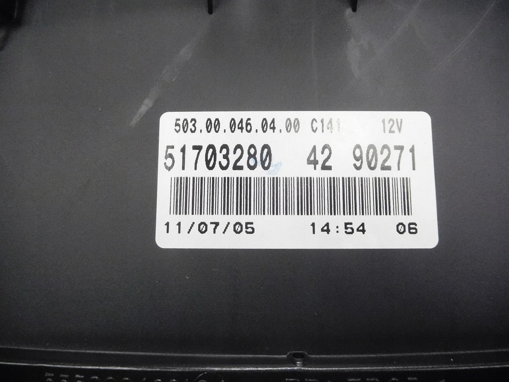 фото №8, Счетчик приборы fiat punto ii 1.2 оригинальный номер 51703280