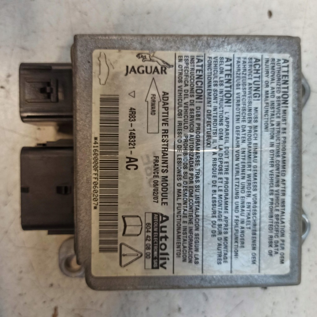 фото №9, Jaguar s-type lift модуль датчик подушка безопасности 4r83-14b321-ac