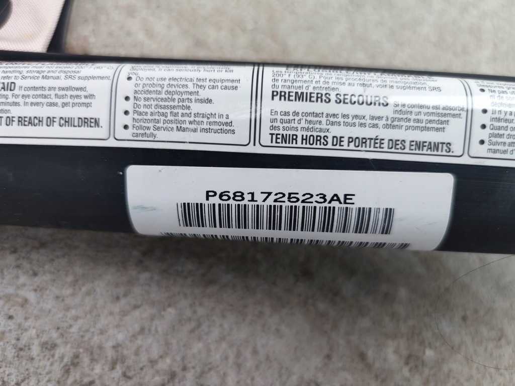 фото №7, Dodge challenger шторка безпеки air bag ліва 2015+