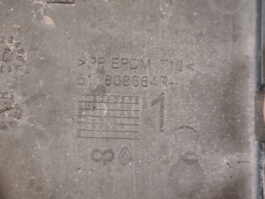 фото №3, Renault grand scenic iii lift - заглушка бампер перед