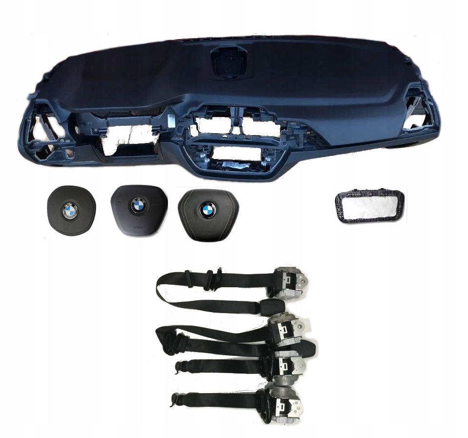 фото №1, Bmw x3 g01 панель приладів гумовий елемент подушки безпеки ремені комплект