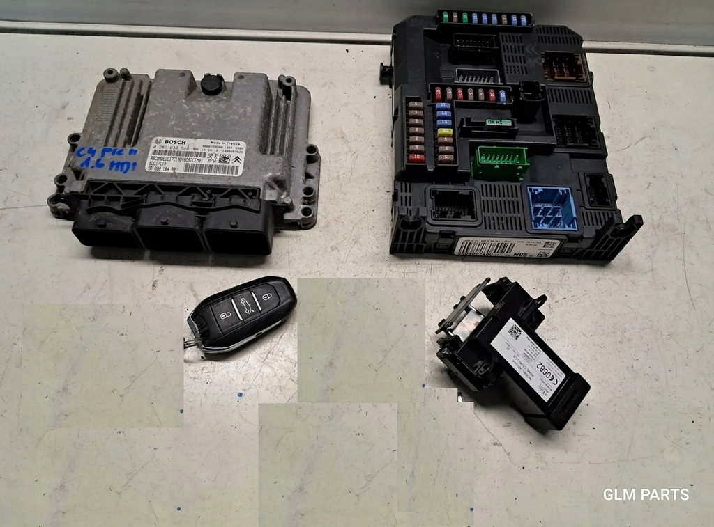 фото №8, Citroen c4 picasso ii 1.6 hdi набор стартовый бортовой компьютер bsi ключи