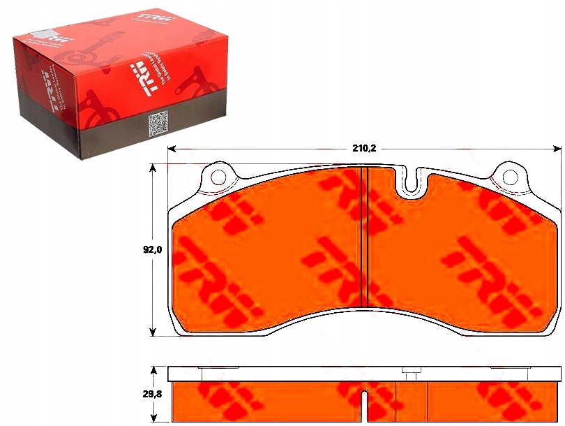 фото №1, Trw тормозные колодки тормозные renault перед trucks midlum