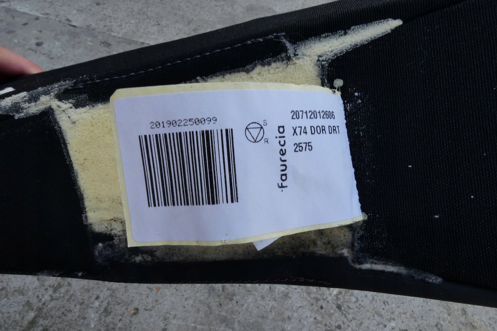 фото №10, Citroen ds7 подушка подушка безопасности сиденье правая задняя 9816414780