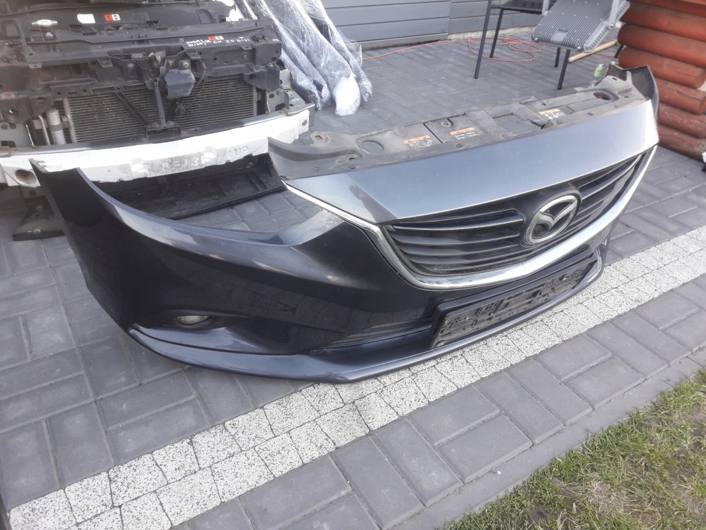 Mazda 6 gj 2012-2015 бампер передок  оригинал комплектный  цвет 42a передний Доставка