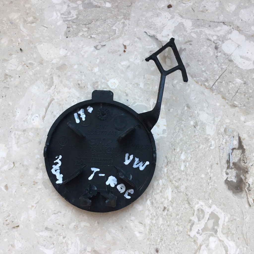 фото №2, Vw t-roc 2017- заглушка бампер задняя 2ga807441