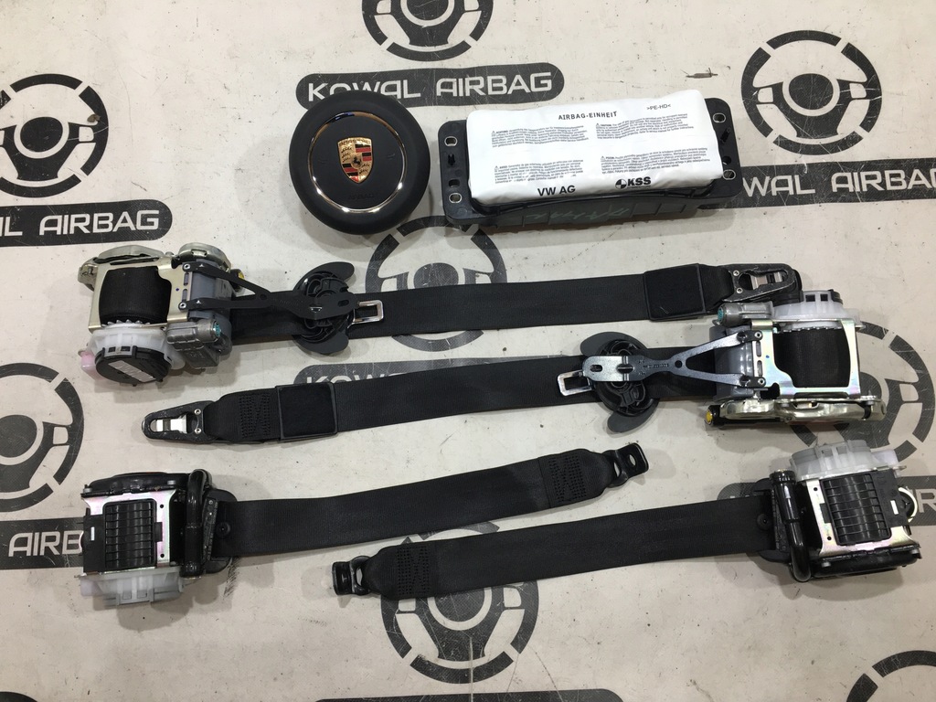 фото №5, Porsche macan 95b панель приладів консоль подушка безпеки подушки безпеки ремені оригінал демонтаж