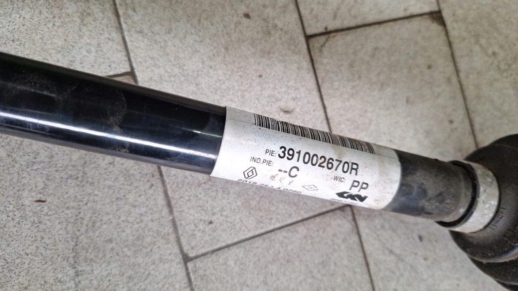фото №4, Приводной вал правая левая renault kadjar tce 391015656r 391002670r