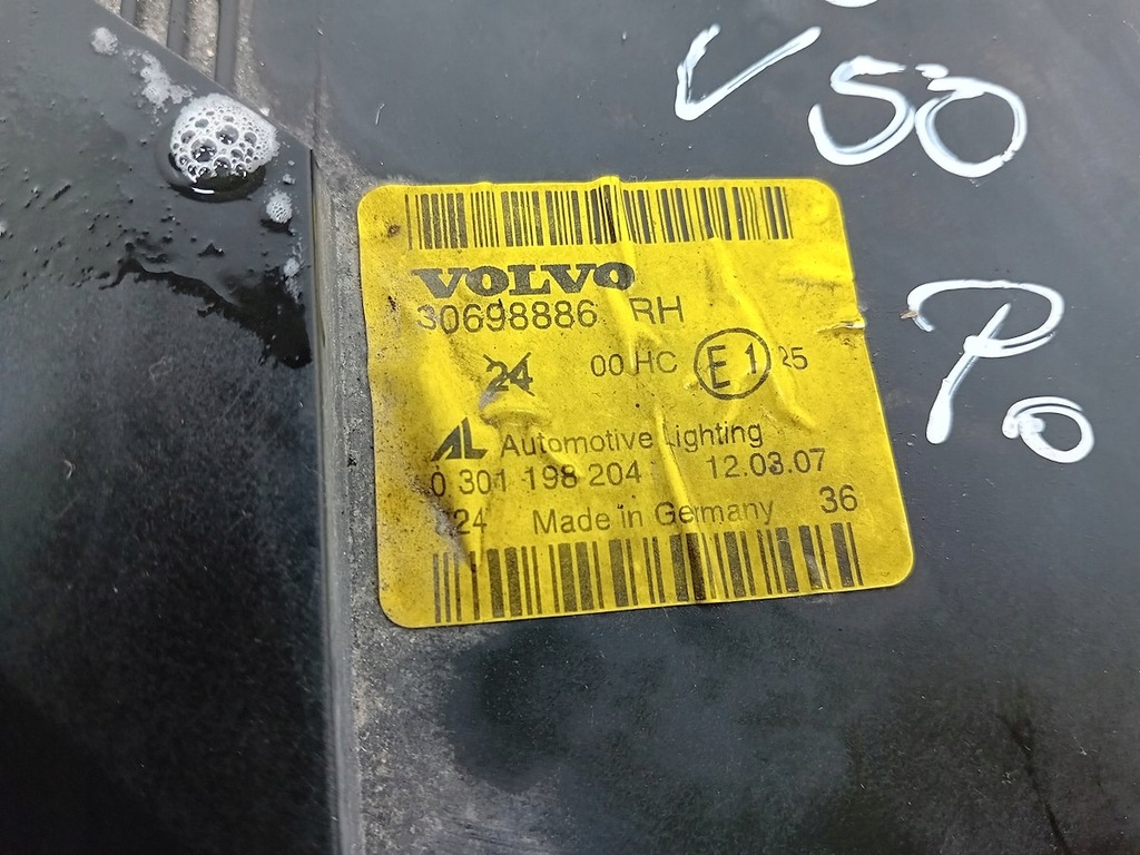 фото №8, Лампа перед правая volvo v50 30698886rh 031198204 al