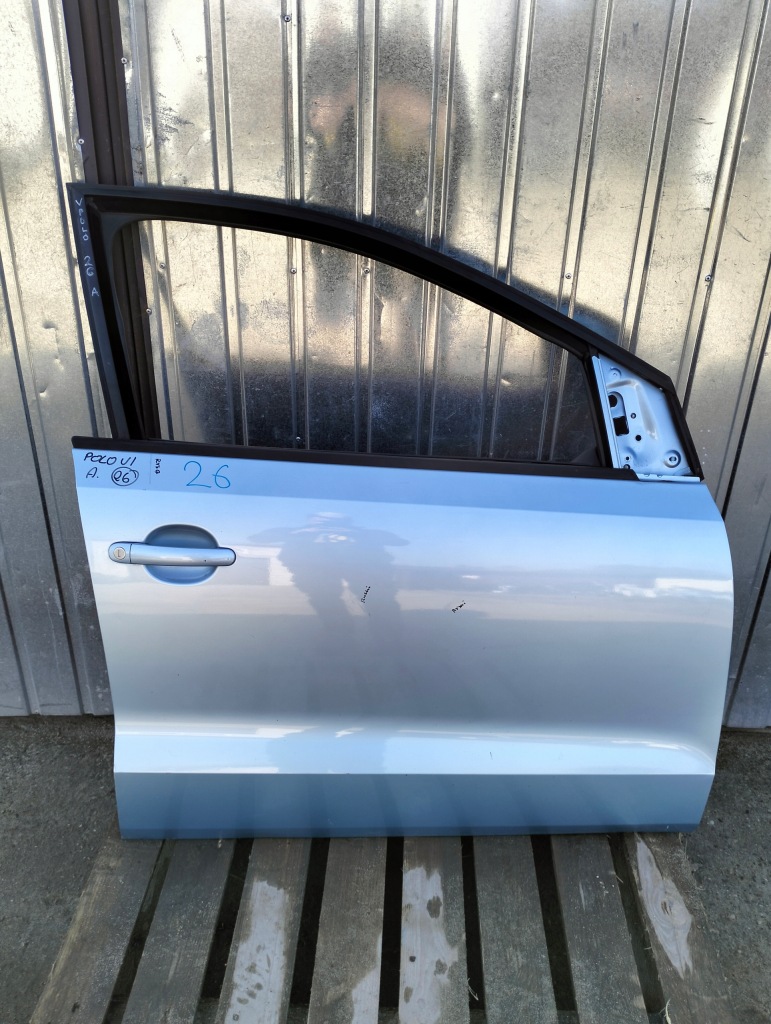 фото №1, Дверь правое правый перед vw polo 6r v 5 2007-2014 5d оригинал лак ld5m