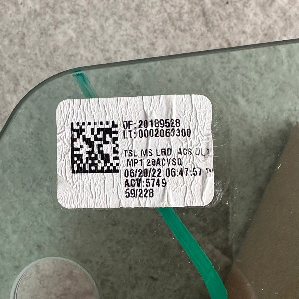 фото №3, Tesla s plaid palladium скло ліва задня 1588355-00-d