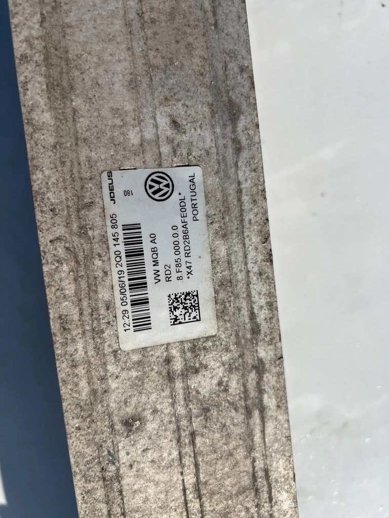 фото №11, Интеркулер vw polo 6c audi a1 8x 2q0145805 радиатор наддувная