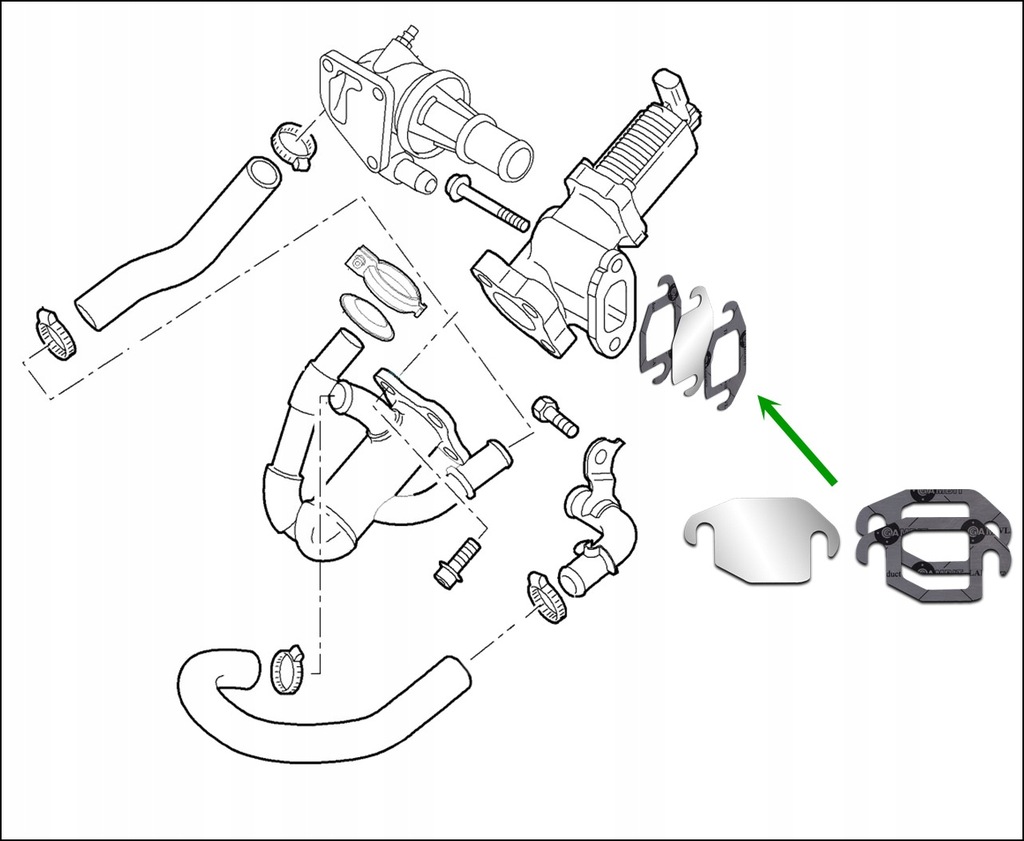 фото №3, Заглушка egr alfa romeo mito 1.3 jtd multijet