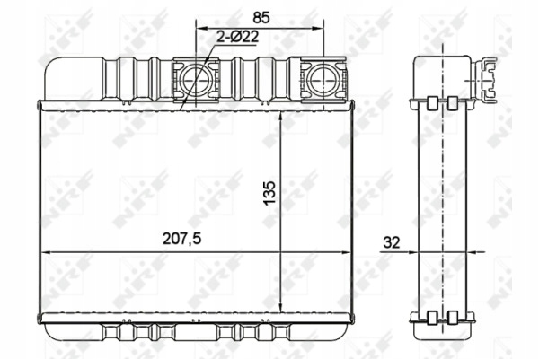 Купити Nrf обігрівач bmw e46 98- x3 04-