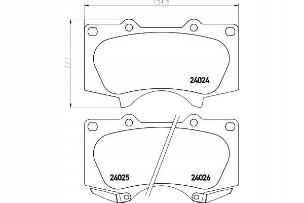 фото №2, Тормозные колодки тормозные lexus gx is ii lx toyota 4 runner #petrolhead pro+ kit3