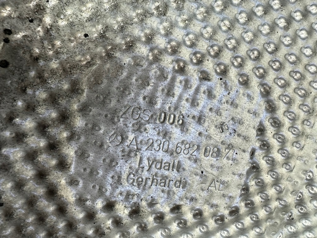 фото №5, Защита тепловая, защита дна, металлическая mercedes sl r230, w230 zu