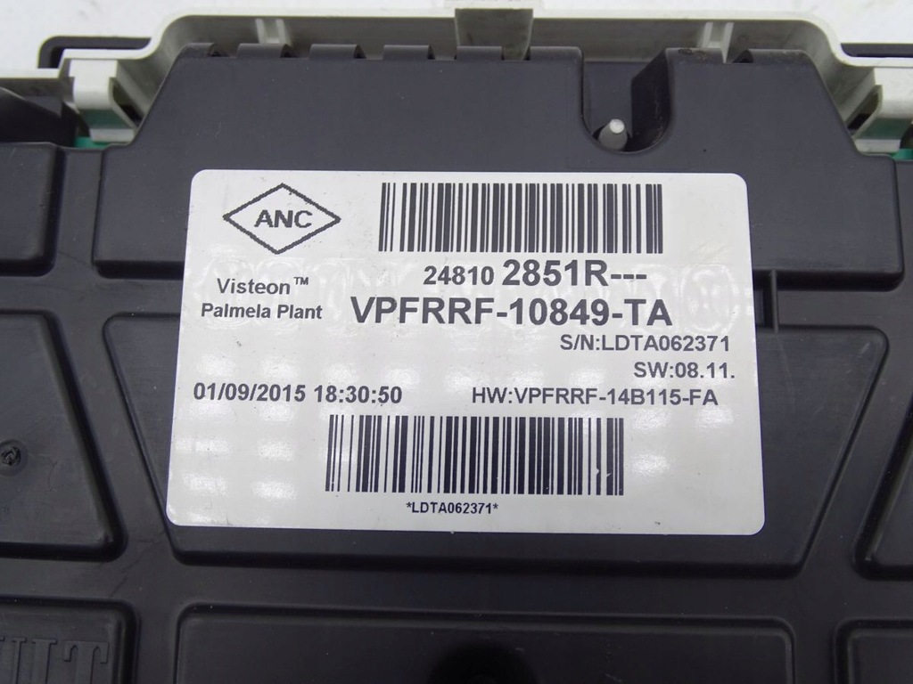 фото №6, Renault trafic iii opel vivaro b 1.6 dci бортовой компьютер двигателя набор стартовый