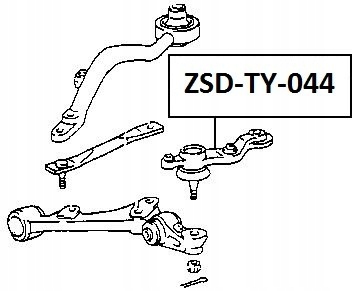 фото №2, Шарова опора важеля lexus is200 300 99- правий