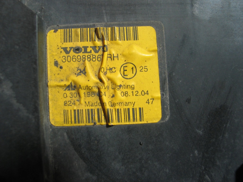 фото №15, Лампа перед volvo s40 v50 04-07r. 30698886 europa оригинал
