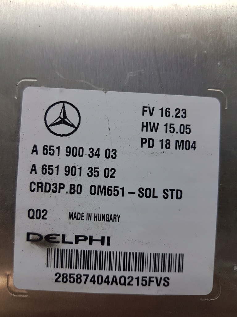 фото №5, Mercedes бортовой компьютер блок управления двигателя mercedes a6519003403