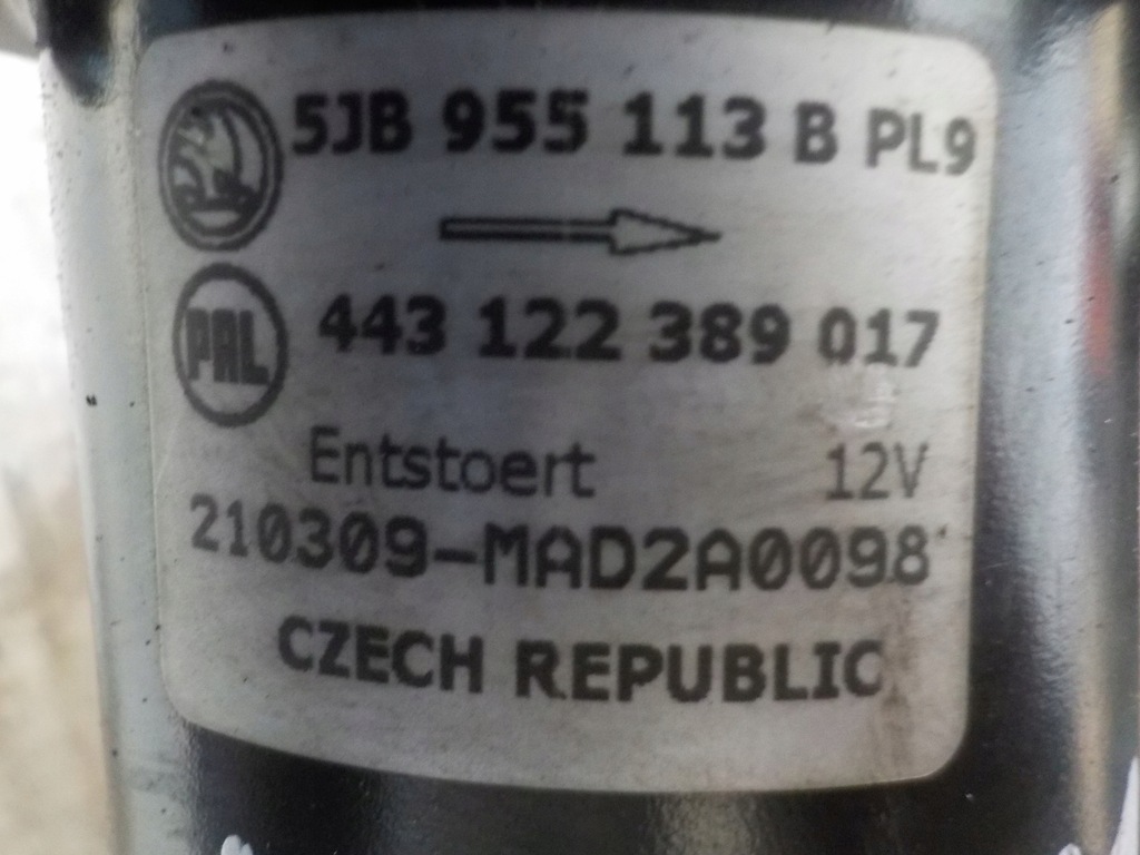 фото №8, Механізм двірник, skoda fabia iii 2021r 60 km 1.0 pb 5jb955113b