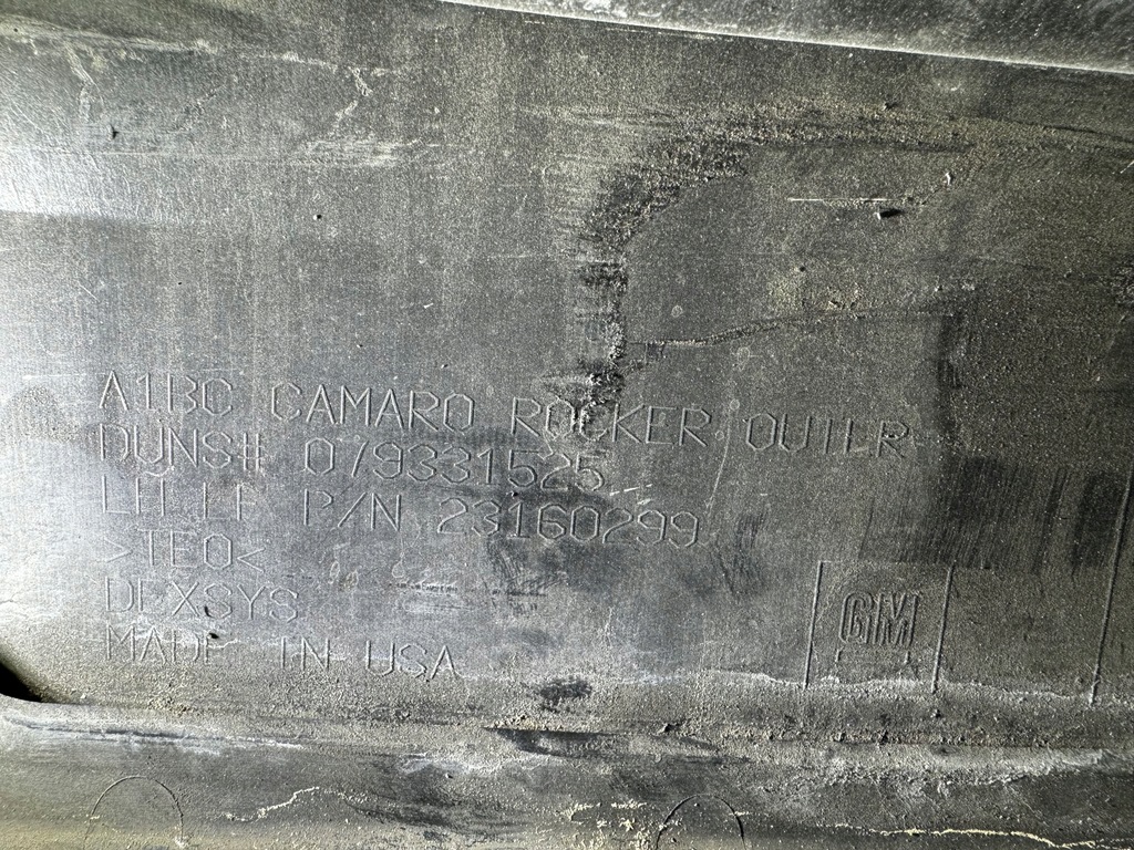 фото №4, Chevrolet camaro 16- левый порог накладка