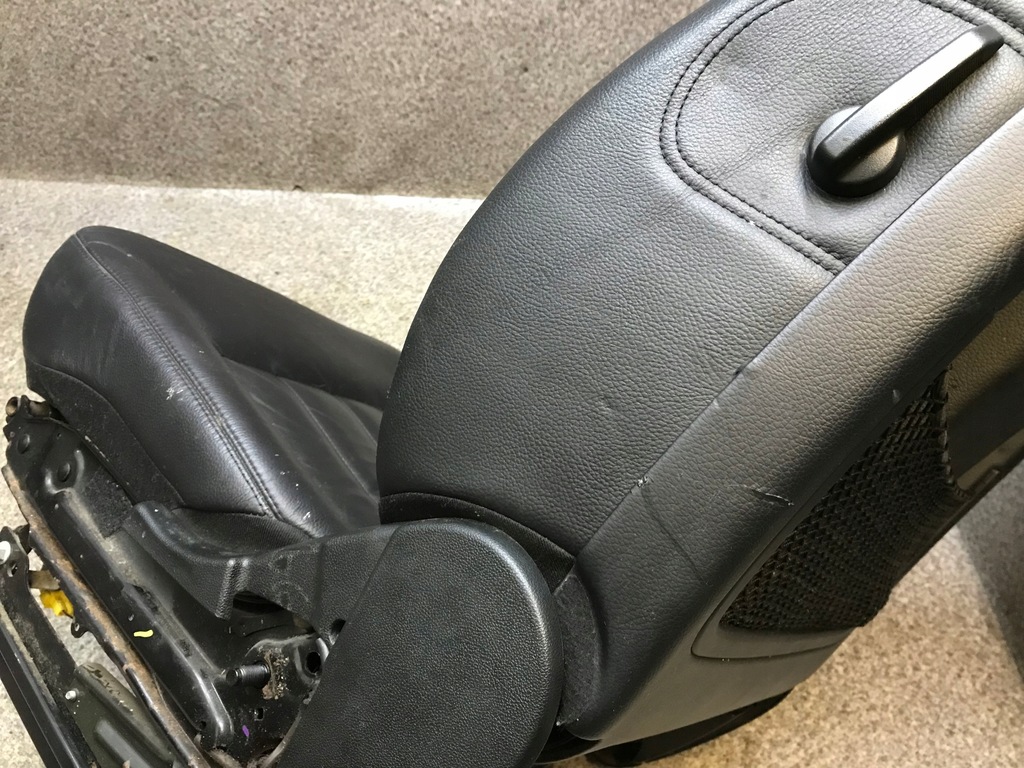 фото №8, Mercedes v251 w251 сиденье пассажира правый перед кожа czarna память хороший