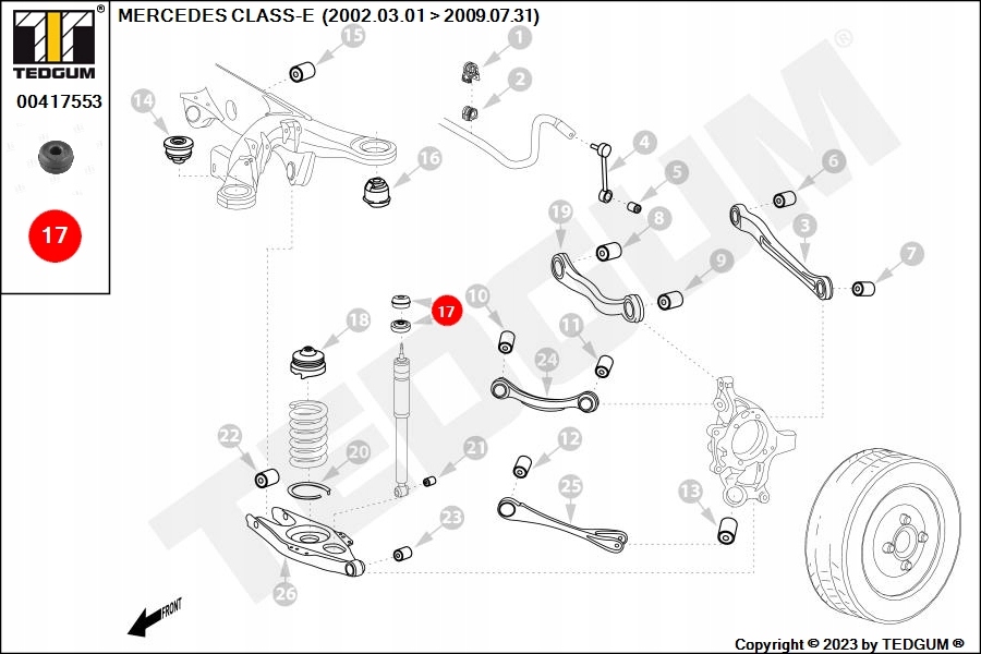 фото №15, Втулка амортизатор. db t. class-c верхній !