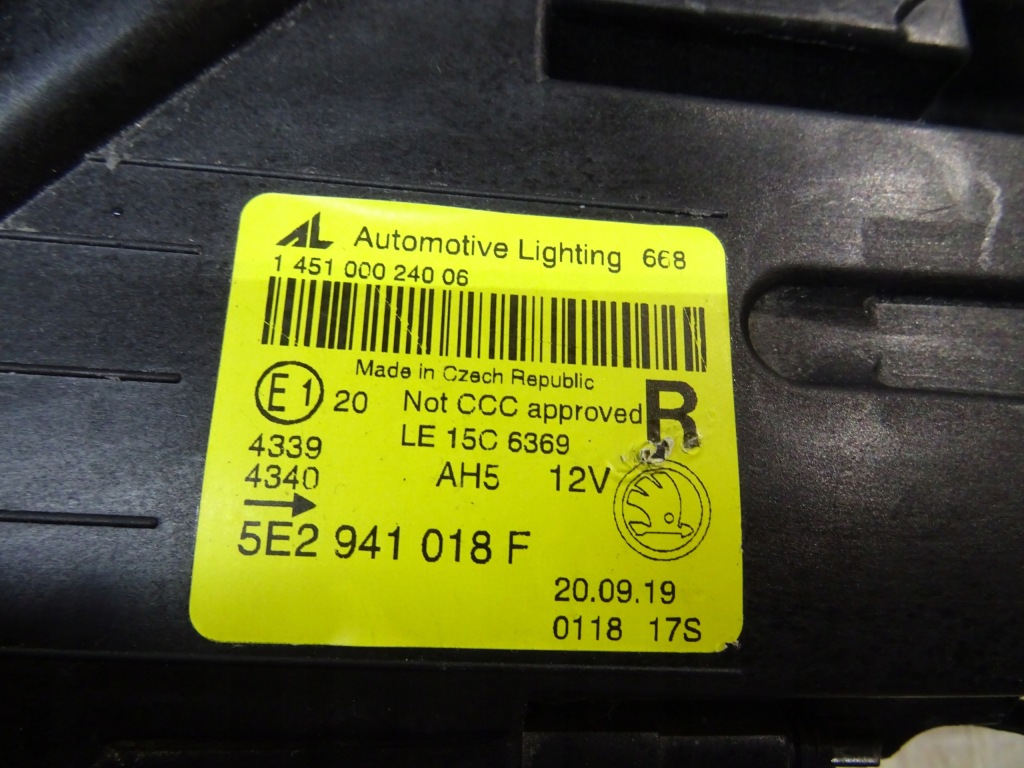 Купить Skoda octavia 3 рестайлинг  фара led правый  5e2941018f llu